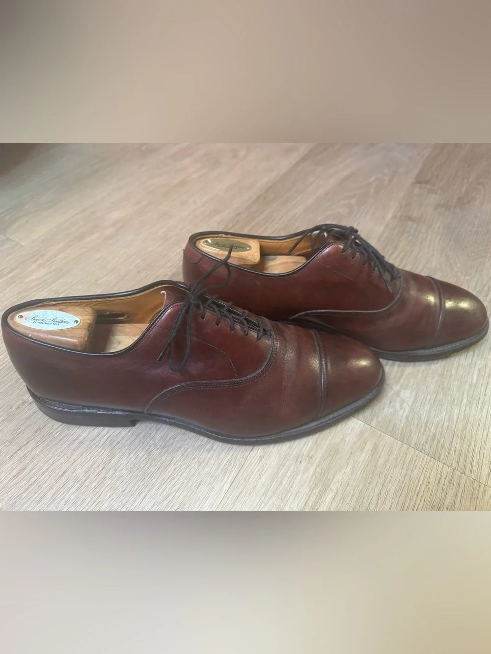 Men's Allen Edmonds Burgundy Park Avenue 8D